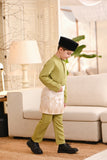 Baju Melayu Kids Luxury Bespoke Fit - Leaf Green