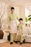 Baju Melayu Luxury Bespoke Fit - Tea Green