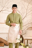 Baju Melayu Luxury Bespoke Fit - Light Olive