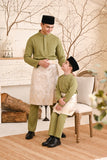 Baju Melayu Luxury Bespoke Fit - Light Olive