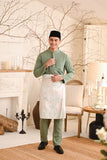 Baju Melayu Luxury Bespoke Fit - Sage Green