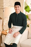 Baju Melayu Luxury Bespoke Fit - Emerald Green