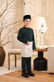 Baju Melayu Kids Luxury Bespoke Fit - Emerald Green