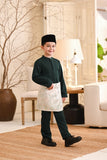 Baju Melayu Kids Luxury Bespoke Fit - Emerald Green