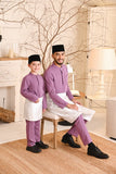 Baju Melayu Kids Luxury Bespoke Fit - Orchid Purple