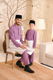 Baju Melayu Luxury Bespoke Fit - Orchid Purple