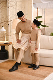 Baju Melayu Kids Teluk Belanga Smart Fit - Sand Brown