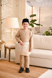 Baju Melayu Kids Teluk Belanga Smart Fit - Sand Brown