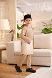 Baju Melayu Kids Teluk Belanga Smart Fit - Sand Brown