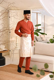 Baju Melayu Teluk Belanga Smart Fit - Mandarin Red