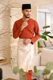 Baju Melayu Teluk Belanga Smart Fit - Mandarin Red