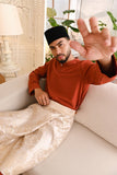 Baju Melayu Teluk Belanga Smart Fit - Mandarin Red