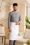 Baju Melayu Teluk Belanga Smart Fit - Ash Grey