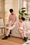 Baju Melayu Teluk Belanga Smart Fit - Rose Pink