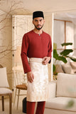 Baju Melayu Teluk Belanga Smart Fit - Maroon