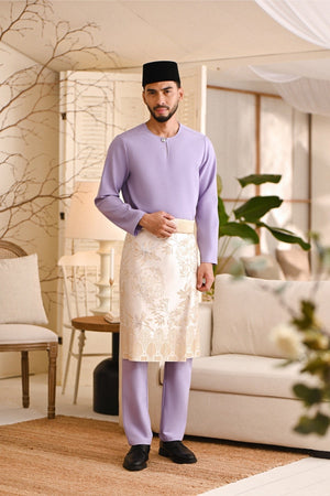 Baju Melayu Teluk Belanga Smart Fit - Lavender