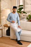 Baju Melayu Teluk Belanga Smart Fit - Fog Blue