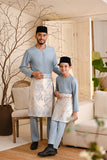 Baju Melayu Teluk Belanga Smart Fit - Fog Blue