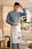 Baju Melayu Teluk Belanga Smart Fit - Dusty Blue