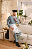 Baju Melayu Teluk Belanga Smart Fit - Dusty Blue