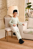 Baju Melayu Kids Teluk Belanga Smart Fit - Fog Green