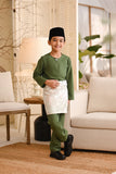 Baju Melayu Kids Teluk Belanga Smart Fit - Grass Green