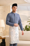 Baju Melayu Luxury Bespoke Fit - Pigeon Blue