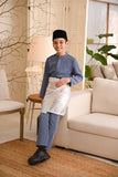 Baju Melayu Kids Luxury Bespoke Fit - Pigeon Blue