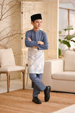 Baju Melayu Kids Luxury Bespoke Fit - Pigeon Blue