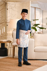 Baju Melayu Kids Luxury Bespoke Fit - Teal