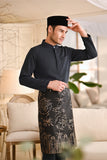 Baju Melayu Luxury Bespoke Fit - Dark Grey