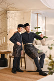 Baju Melayu Luxury Bespoke Fit - Dark Grey