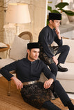 Baju Melayu Luxury Bespoke Fit - Dark Grey