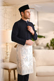 Baju Melayu Luxury Bespoke Fit - Dark Navy