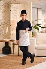 Baju Melayu Kids Luxury Bespoke Fit - Dark Navy