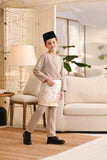 Baju Melayu Kids Teluk Belanga Smart Fit - Ash