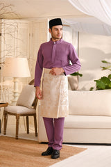 Baju Melayu Luxury Bespoke Fit - Orchid Purple