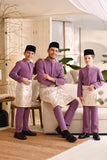 Baju Melayu Luxury Bespoke Fit - Orchid Purple