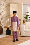 Baju Melayu Kids Luxury Bespoke Fit - Orchid Purple