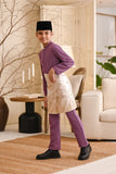 Baju Melayu Kids Luxury Bespoke Fit - Orchid Purple