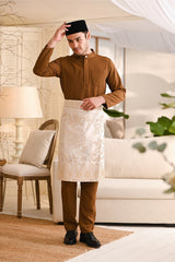 Baju Melayu Luxury Bespoke Fit - Walnut