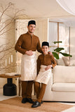 Baju Melayu Luxury Bespoke Fit - Walnut