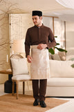 Baju Melayu Luxury Bespoke Fit - Dark Brown