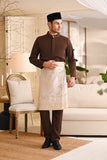 Baju Melayu Luxury Bespoke Fit - Dark Brown