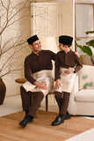 Baju Melayu Kids Luxury Bespoke Fit - Dark Brown