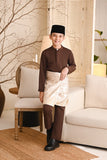 Baju Melayu Kids Luxury Bespoke Fit - Dark Brown