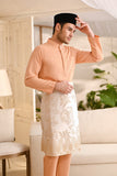 Baju Melayu Luxury Bespoke Fit - Apricot