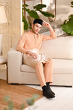 Baju Melayu Luxury Bespoke Fit - Apricot