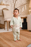 Baju Melayu Babies Teluk Belanga Smart Fit - Fog Green