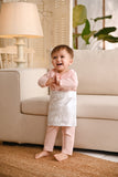 Baju Melayu Babies Teluk Belanga Smart Fit - Pearl Pink